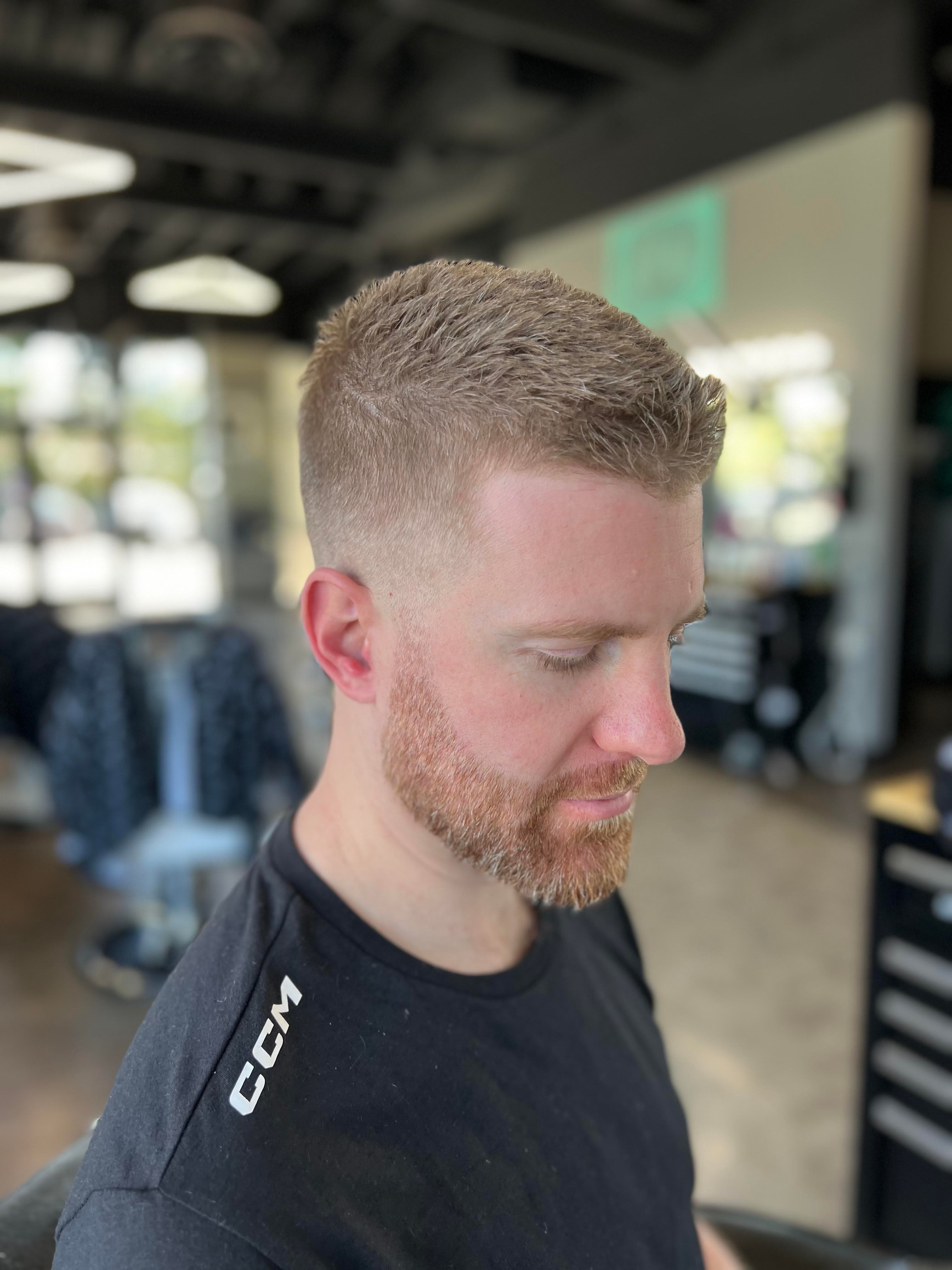 Skin fade with beard trim