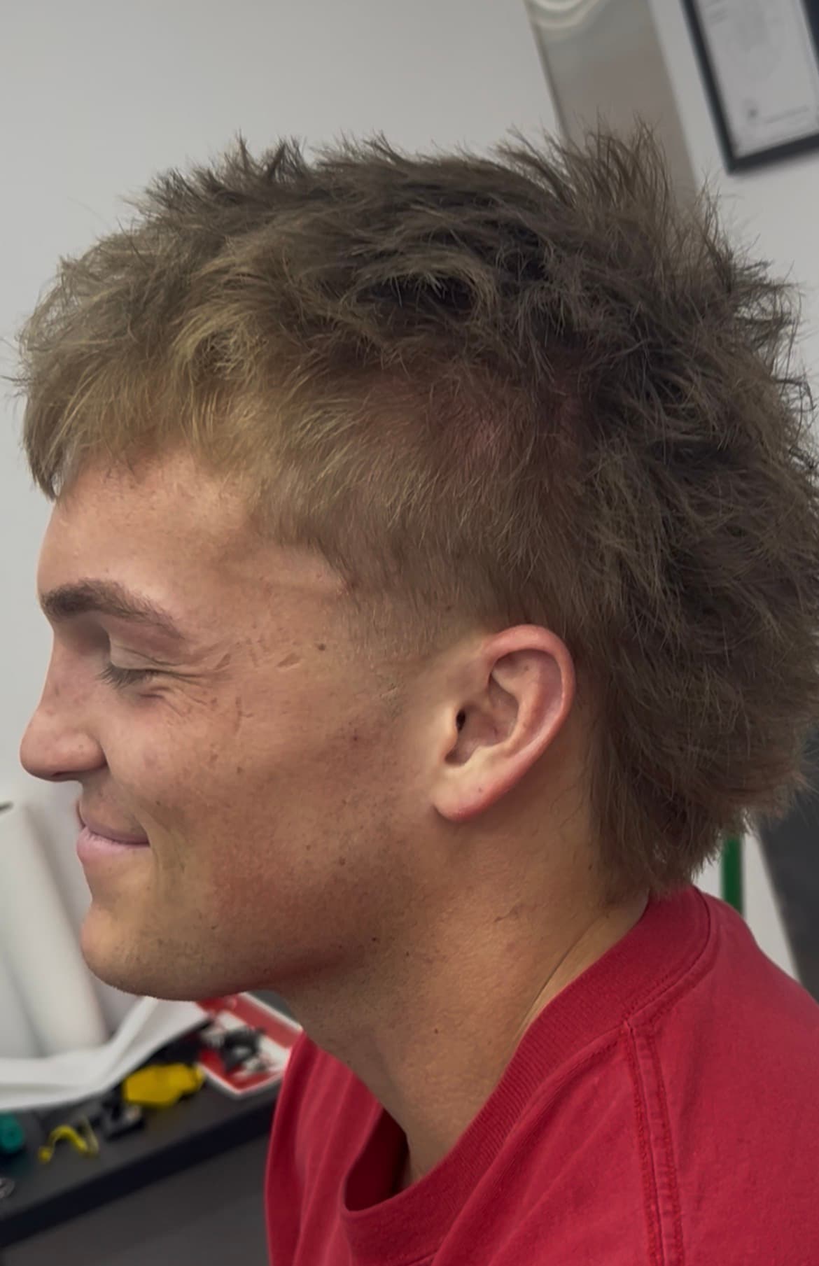 Textured layered cut